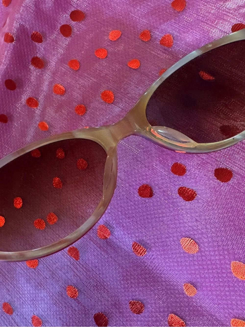 BCBGMaxAzria Red Cat-Eye Sunglasses